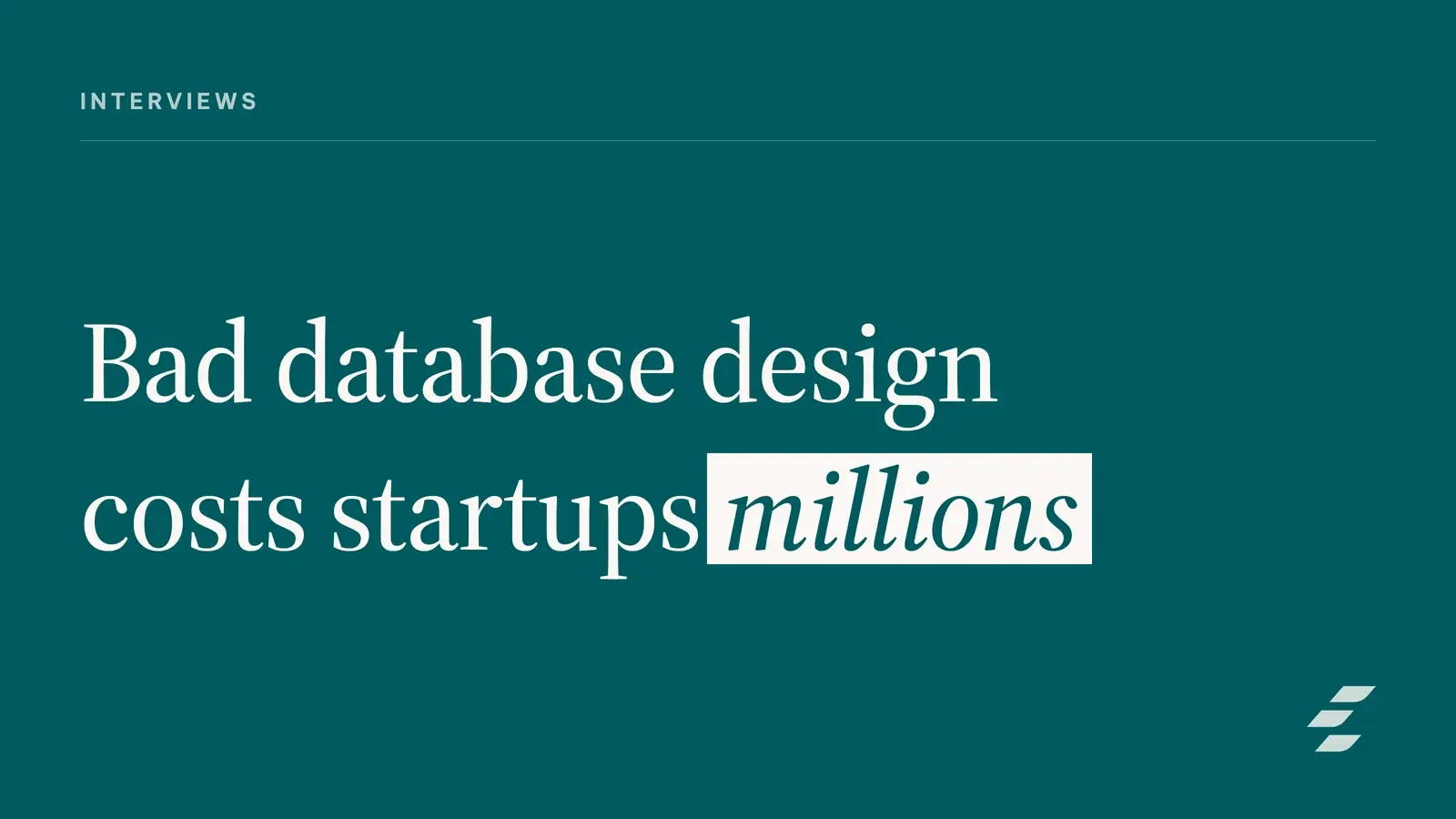 Featured image for Evaluate Database Design Skills for Startup Hiring