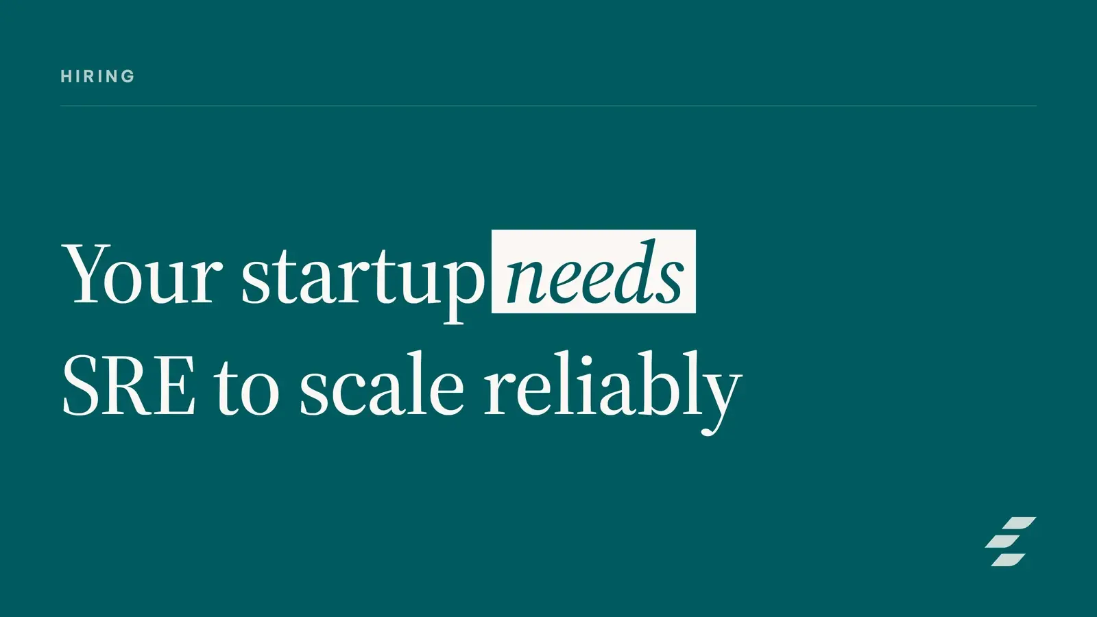 Featured image for The Startup SRE Playbook: Building Your First Site Reliability Engineering Team for Scalable Operations